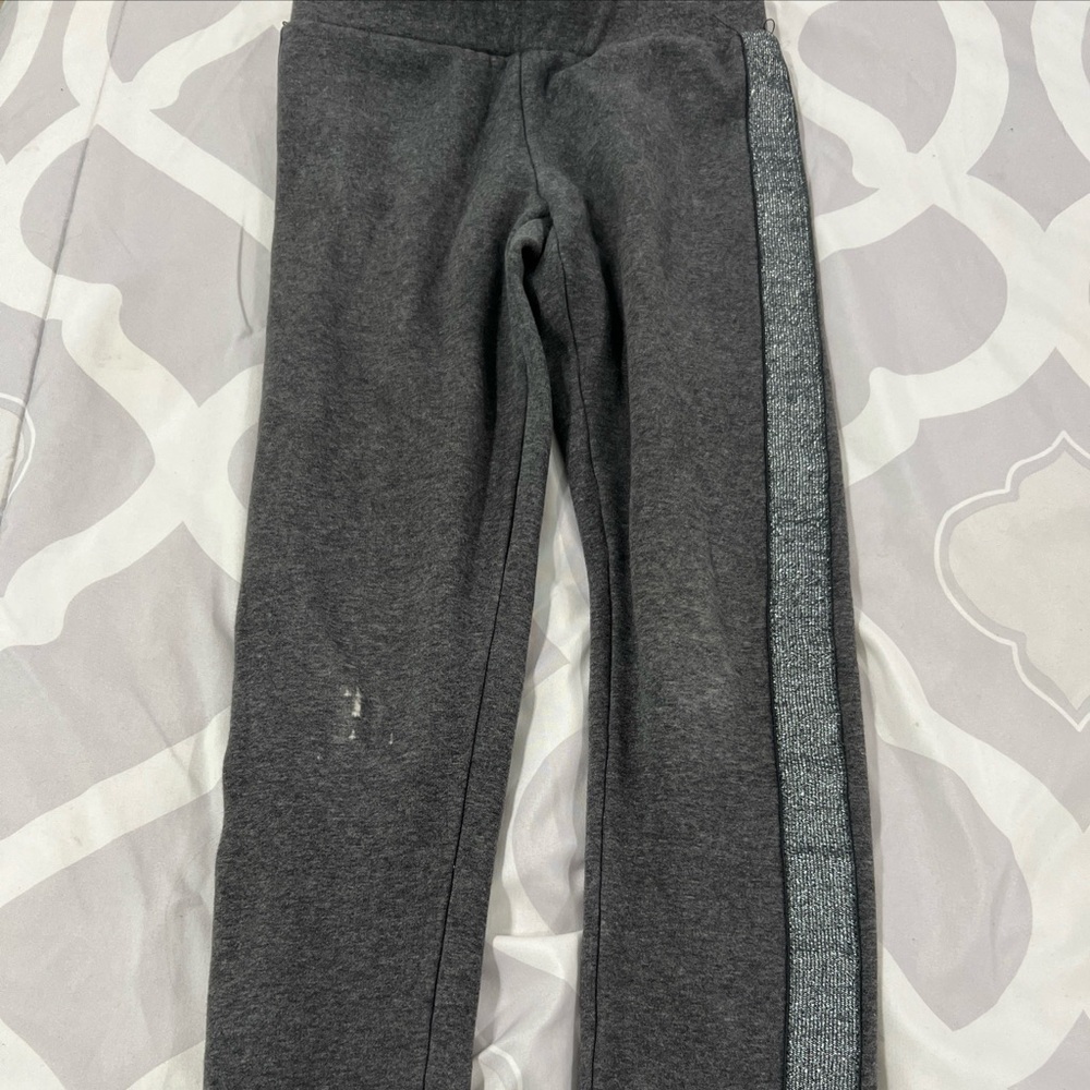 Old Navy large leggings 10/12, gray fleece lined